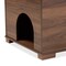 Baxton Studio Mariam ModernWalnut Brown Finished Wood Cat Litter Box Cover House 194-11764-ZORO - alternate 5